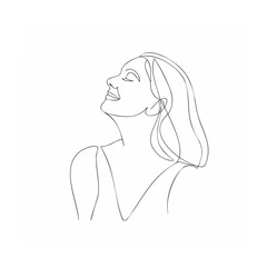 woman with long hair