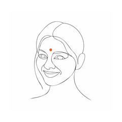vector illustration of a woman