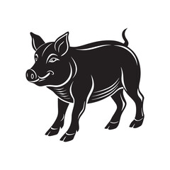 Pig vector art Illustration 
