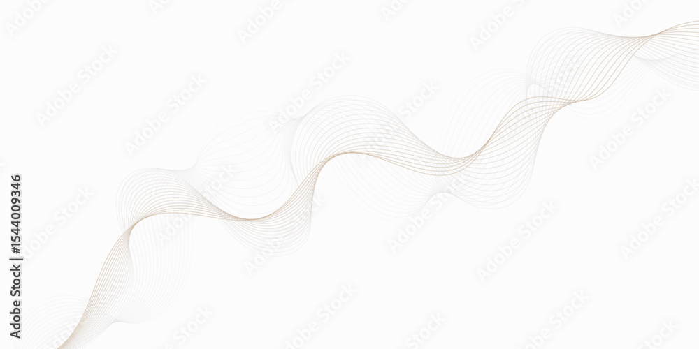 Poster curved line pattern extending diagonally wavy lines pattern white background, creating a flowing and