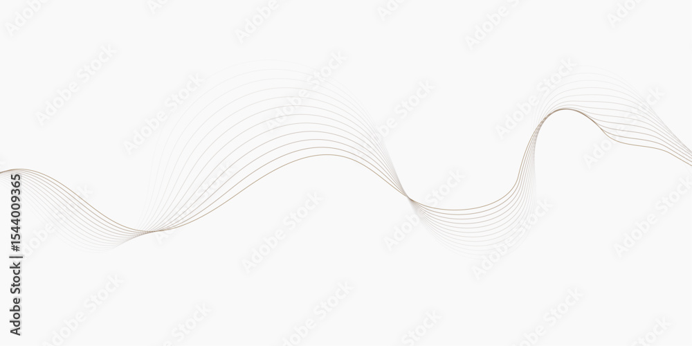 Poster curved line pattern extending diagonally  wavy lines pattern  white background,  creating a flowing and elegant design element.