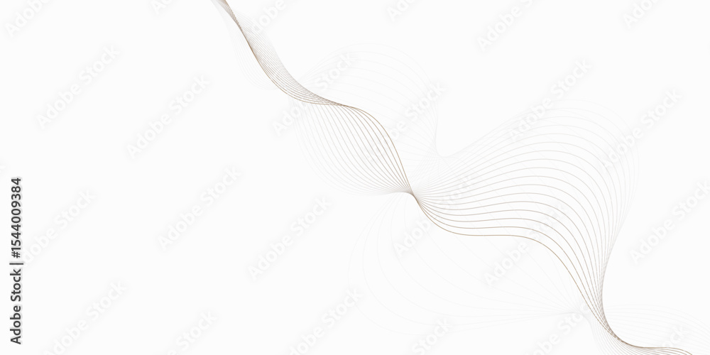 Poster curved line pattern extending diagonally wavy lines pattern white background, creating a flowing and