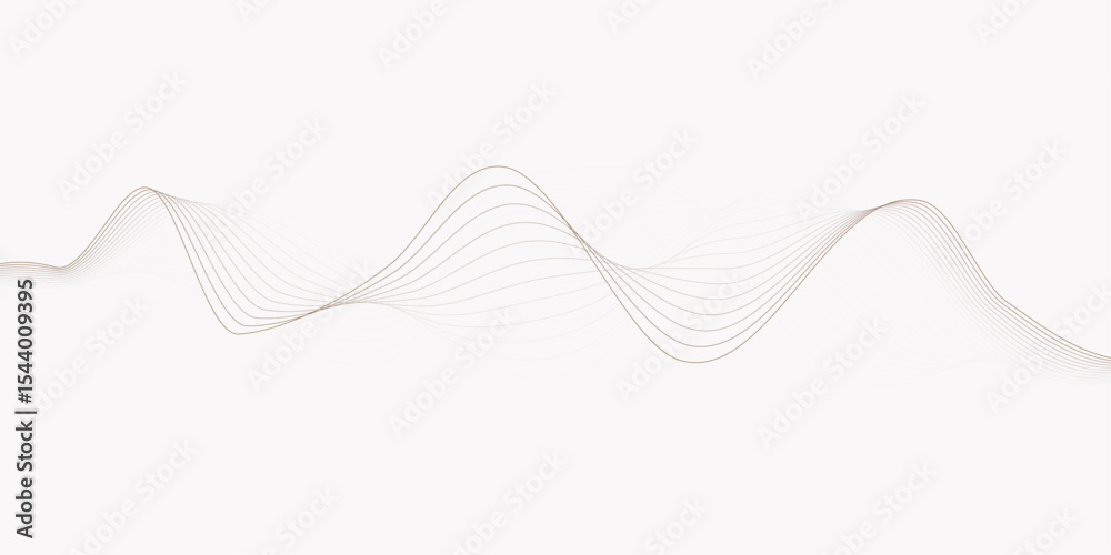 Poster curved line pattern extending diagonally  wavy lines pattern  white background,  creating a flowing and elegant design element.