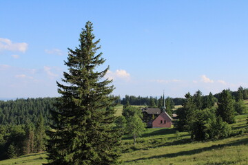 house in the mountains