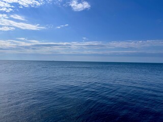Tranquil Seascape Under a Blue Sky