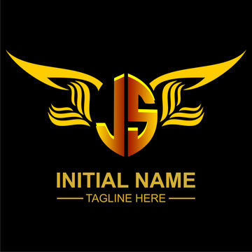JS Golden Wing Emblem Logo