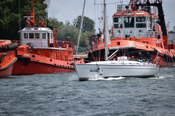 sailing boat in sea, vessel