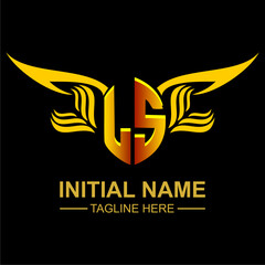 LS Golden Wing Emblem Logo