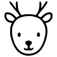 Cartoon Moose Face