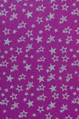 Stars paper texture . decorative star cardstock sheet . pink star glitter background