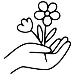 Woman Picking Flowers
