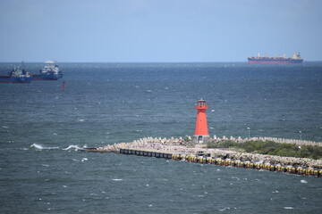 lighthouse in the sea. lighthouse and lighthouse