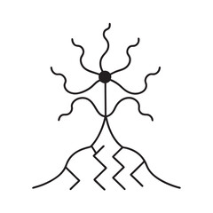 Volcanic Mind Calmer Vector Illustration