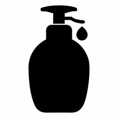 black plastic bottle with liquid