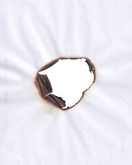 Real Burned Hole in white Paper middle PNG - Scorched Edges, Burnt Texture, Distressed Element, or...