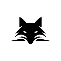 Obraz premium Stylized fox head logo design