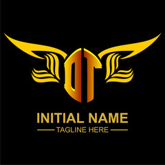 DT Golden Wing Emblem Logo