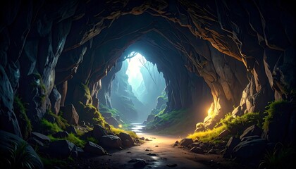 Cave Entrance with Mystic Valley.