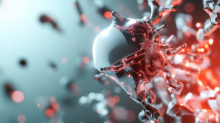 This image showcases a futuristic robot surrounded by vibrant circuitry, representing the fusion of technology and creativity in an ever-evolving digital landscape.