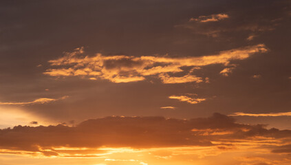 Cloud formation over the day. Various skies.