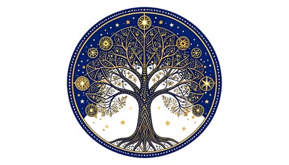 Celestial Tree of Life Art.