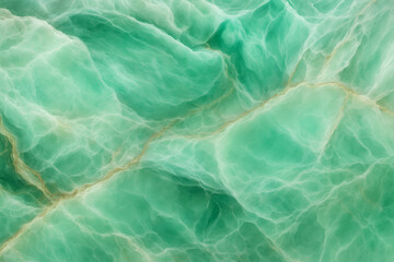 Close-Up of Green Jade Crystal Texture with Natural Translucent Veins and Mineral Patterns for Background or Healing Energy Concepts