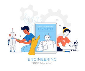 STEM Education for Kids. Robotics and Engineering Activities for Children