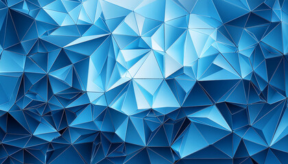 Fototapeta premium abstract light blue geometric background with gradient and polygonal shapes