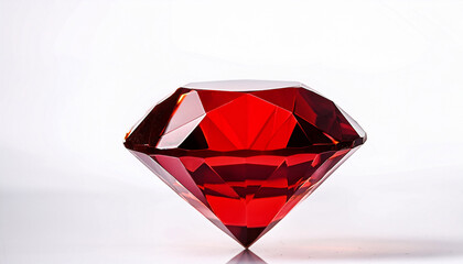 red diamond on white background