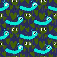 Summer fruit seamless cherry berry pattern for wrapping paper and fabrics