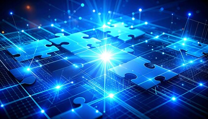 Digital Puzzle Solution Network.