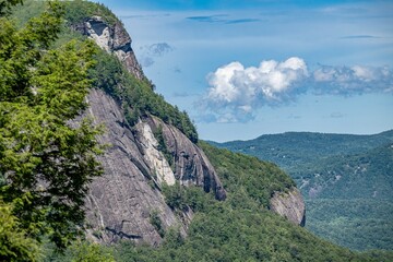 Naklejka premium whiteside mountain, highlands cashiers North Carolina