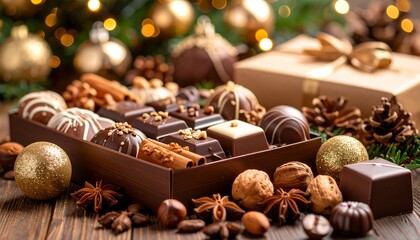 Christmas Chocolate Assortment Box.