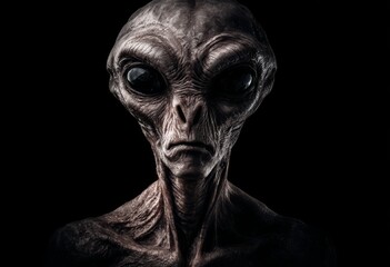 Alien Portrait in the Dark