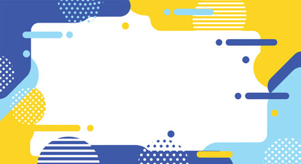 Frame Background with Abstract Geometric Shapes for Presentation Material