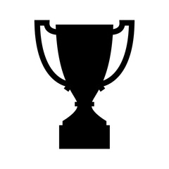 Black Silhouette Classic Champion Trophy Award Cup Competition Victory Success Achievement
