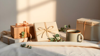 Minimalist Gift Wrapping Ideas Neutral Tones and Natural Elements