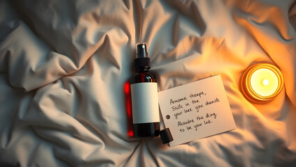 Amber Liquid Spray Bottle Aromatherapy, Relaxation, and Self-Care