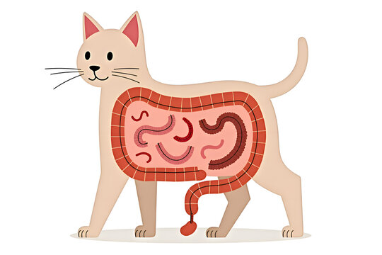 Worms in cats, helminths in the intestines