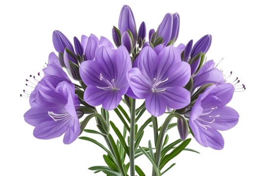 purple  flower isolated on transparent background
