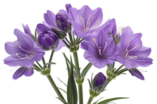 purple flower isolated on transparent background - Powered by Adobe
