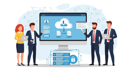 Secure Cloud Data Storage and Management for Business Teams