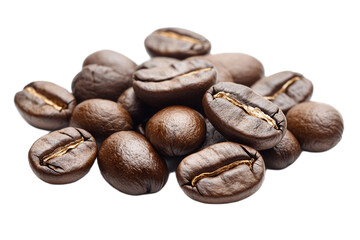 Fototapeta premium Roasted Coffee Beans Dark Brown Aroma up hot rich 