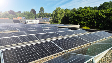 solar panels on the roof of the house