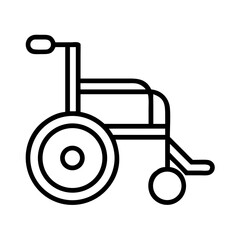 Find accessible wheelchair transportation services: mobility aid and disability equipment icon vector