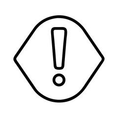 Exclamation mark icon vector attention sign warning symbol caution error alert danger problem notification 95