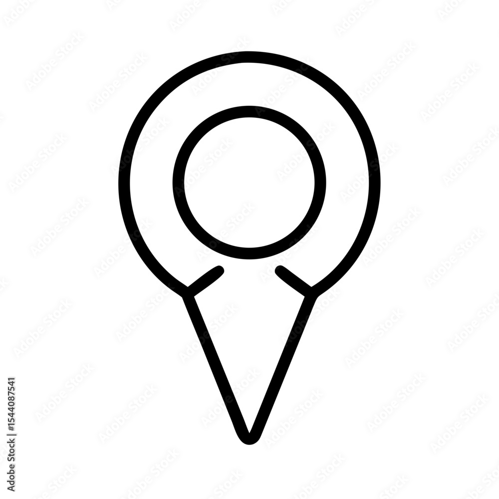 Poster find your location with this simple map pointer icon vector illustration for navigation apps and des