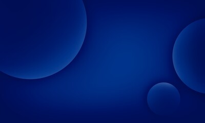 Abstract blue background with circles and copy space