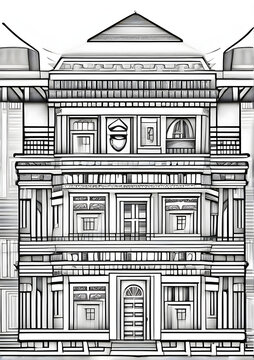 seamless pattern with houses