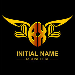 BX Golden Wing Emblem Logo
